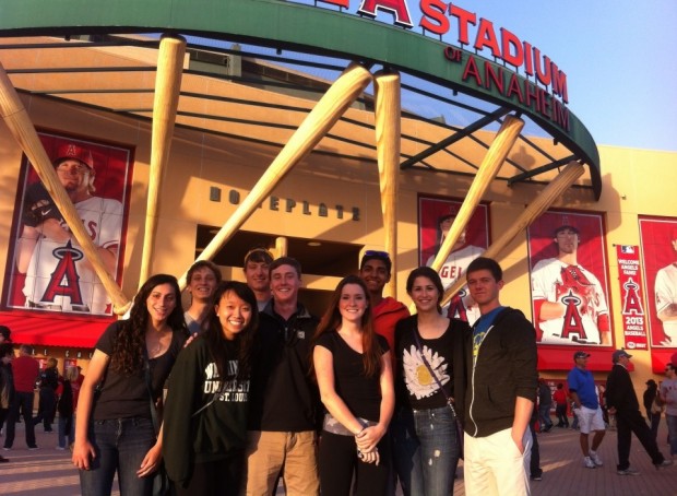 While at DECA Internationals, CHS DECA students attend an Angel's game in Anaheim, California. 