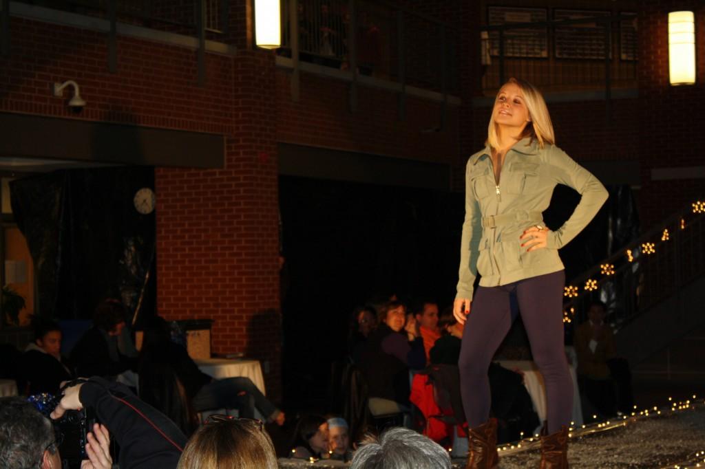 Senior Jessica Zaccerello models in the DECA fashion show this December. (Jen Maylack)