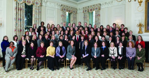 Susan Carter was selected as one of the top 100 teachers in the nation, pictured above in Washington, D.C. Carter, who teaches kindergarten at Glenridge Elementary, applied for the Presidential Award for Excellence in Mathematics and Science Teaching in hopes of meeting Obama, who is also pictured.  