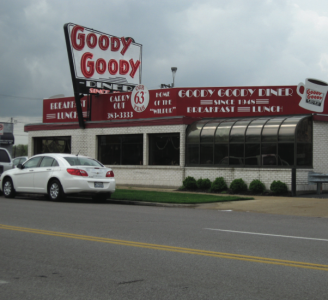 The Goody Goody Diner at 5900 Natural Bridge Rd. opened in 1948, on the spot that once held an A&W Root Beer stand in the 1930s.  Today, the diner is regarded as a St. Louis landmark.