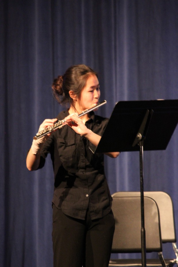Shiori Tomatsu plays FaurÃ©'s Fantasie for Flute for the Tri-M Benefit Concert to support Ken Zheng's organization, Making Music Matters.