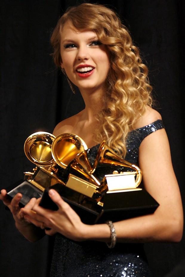 MUS-GRAMMYS Taylor Swift at the 52nd Annual Grammy Awards at the Staples Center in Los Angeles, California, on Sunday, January 31, 2010. (Lawrence K. Ho/Los Angeles Times/MCT)