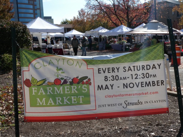 The Clayton Farmer's Market is open in the summer in the Straub's parking lot. (Photo by Dani Skor)