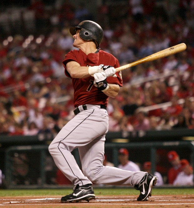Astros vs. Cardinals Biggio takes a swing in the 2007 season. (Chris Lee/St. Louis Post-Dispatch/MCT)