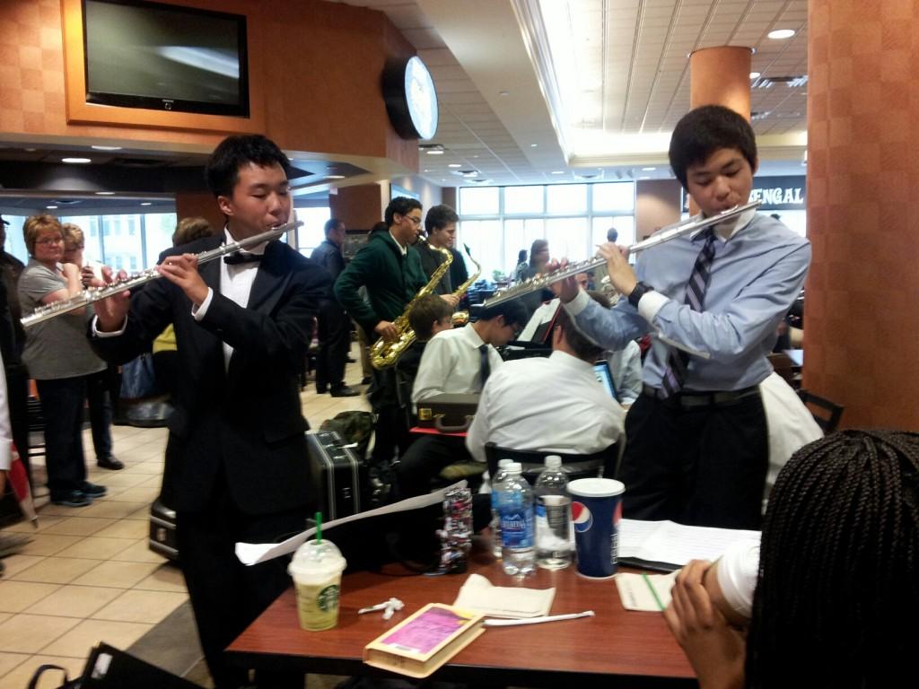 CHS flute players, from left to right: David Kim, Peter Kim