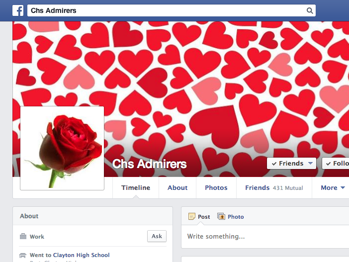 The+CHS+Admirers+Facebook+page