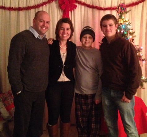 Adams and her family in December of 2013. (photo from Jennifer Adams)