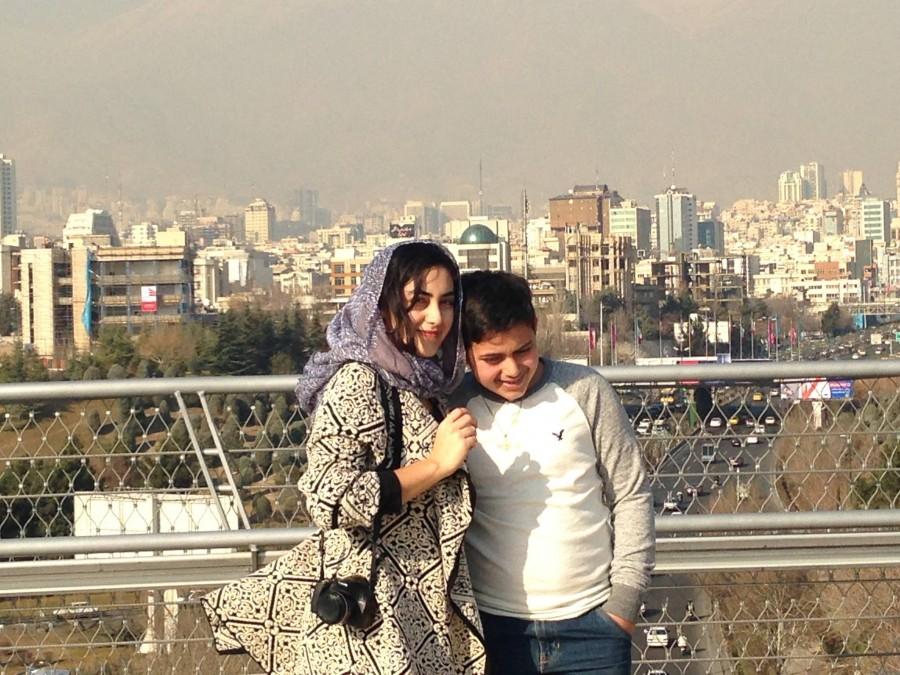 Dianati and her brother in Tehran (Photo from Dena Dianati).