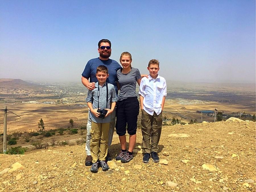 The Burris Family  gathers in the city of Mekele on their way to the Danakil Depression 