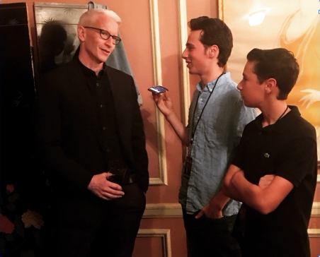 Globe Chief Managing Editor Kevin Rosenthal conducts an interview with Anderson Cooper at the AC Squared event in St. Louis