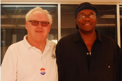 Rich Rutledge(left) and Stanley(right). Photo by Emma Weber.