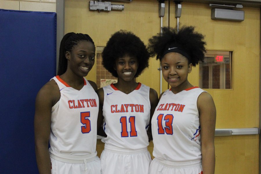 Left to right: Brooke Jones, Tyra Edwards, Daishanae Crittenden