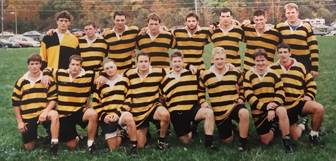 Meyers and his teammates at Mizzou. Photo from Meyers.