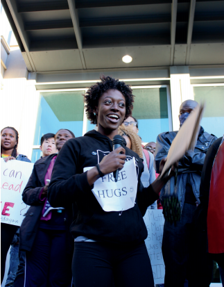 “Civil disobedience is our civic duty,” CHS senior Brooke Jones said at the March on Downtown Nov. 13, 2016