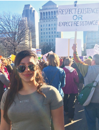 Jain-Poster at the Womens March in Saint Louis