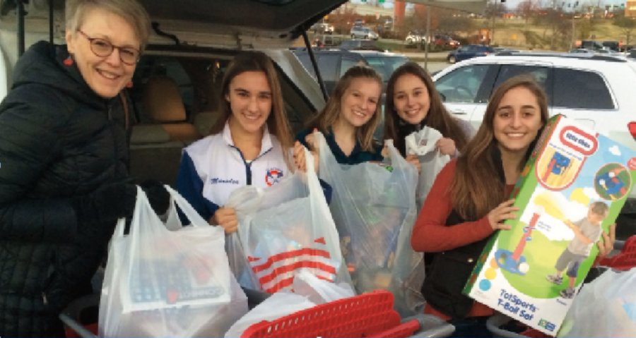 Debra Wiens and STUGO members with some of the items purchased for Bridge of Hope. Photos from STUGO.