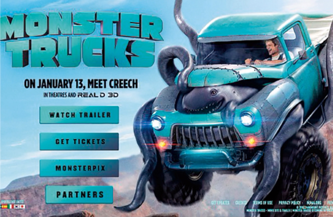 Monster Trucks movie poster from WikiCommons.