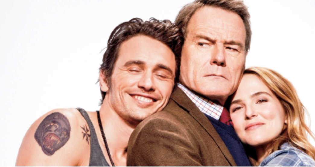 James Franco, Bryan Cranston, and Zoey Deutch in the film "Why Him?" (Wikimedia Commons)