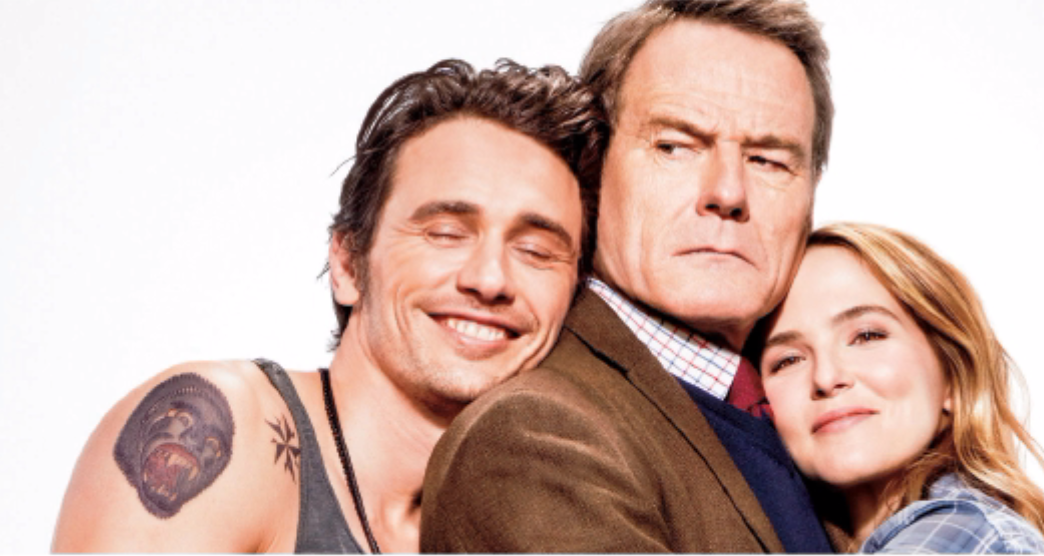 James Franco, Bryan Cranston, and Zoey Deutch in the film Why Him? (Wikimedia Commons)