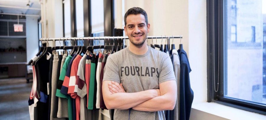 Daniel Shapiro pictured in FourLaps apparel 