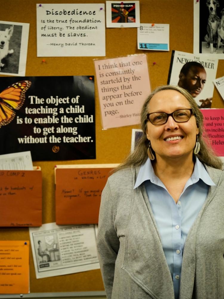 Steininger in the English office