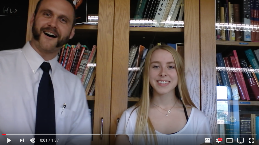 Schuster and Rapp in one of Schuster's videos.