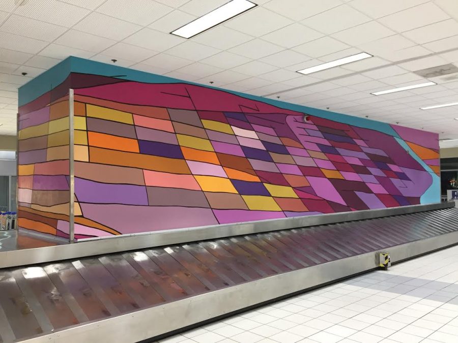 Photo of art in St. Louis Lambert International Airport.