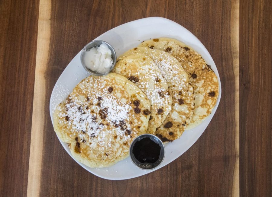 Whitebox's unique pancake flavor featured clusters of cinnamon sugar cooked into pancakes with a side of cinnamon bun icing.