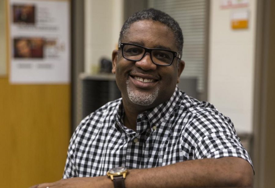 Raynard Brown, the new part-time choir teacher at CHS, talks to the Globe.