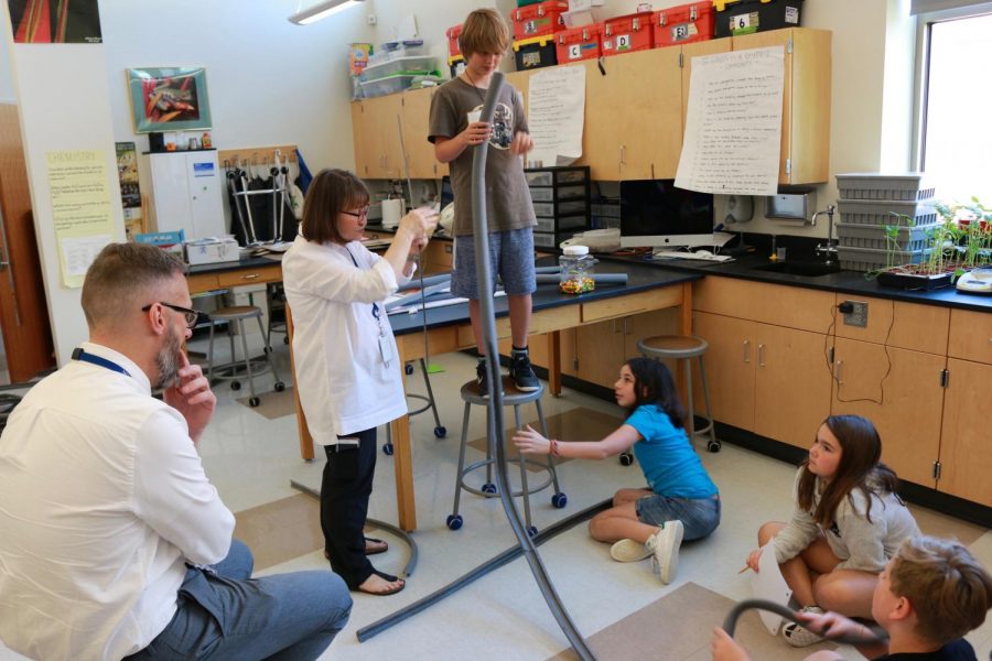 Students at Wydown Middle School engage in Pursuit Day.