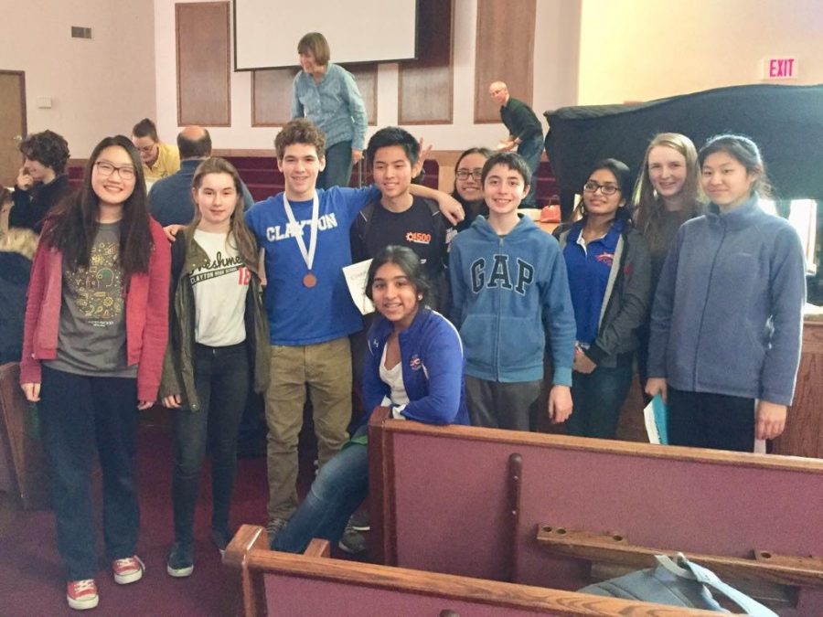 The CHS Science Olympiad team attends a local competition.