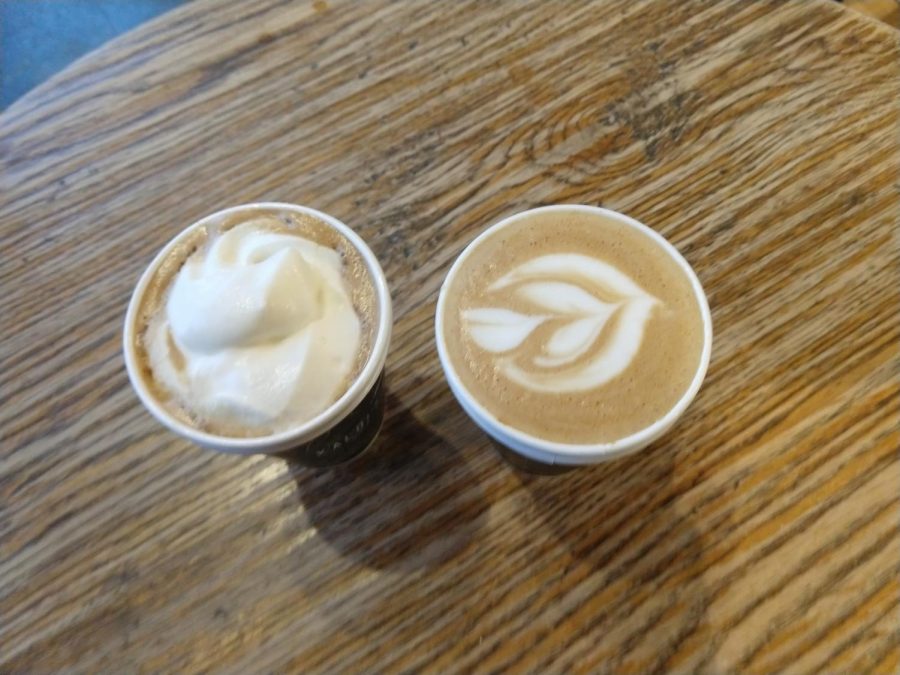 The Kayaks coffee mocha (left) was similar to the coffee from Northwest, but did not pack a real punch. We enjoyed the Turkish Coffee, the holiday special, much more than the mocha.