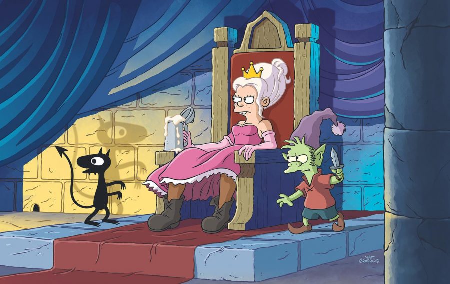 Disenchantment, a new show by the creator of the Simpsons and Futurama, is now available for streaming on Netflix.