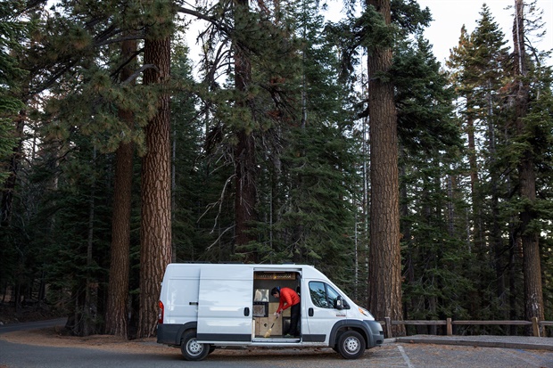 Alex Honnold in the movie Free Solo, which is about climbing at Yosemite without ropes.