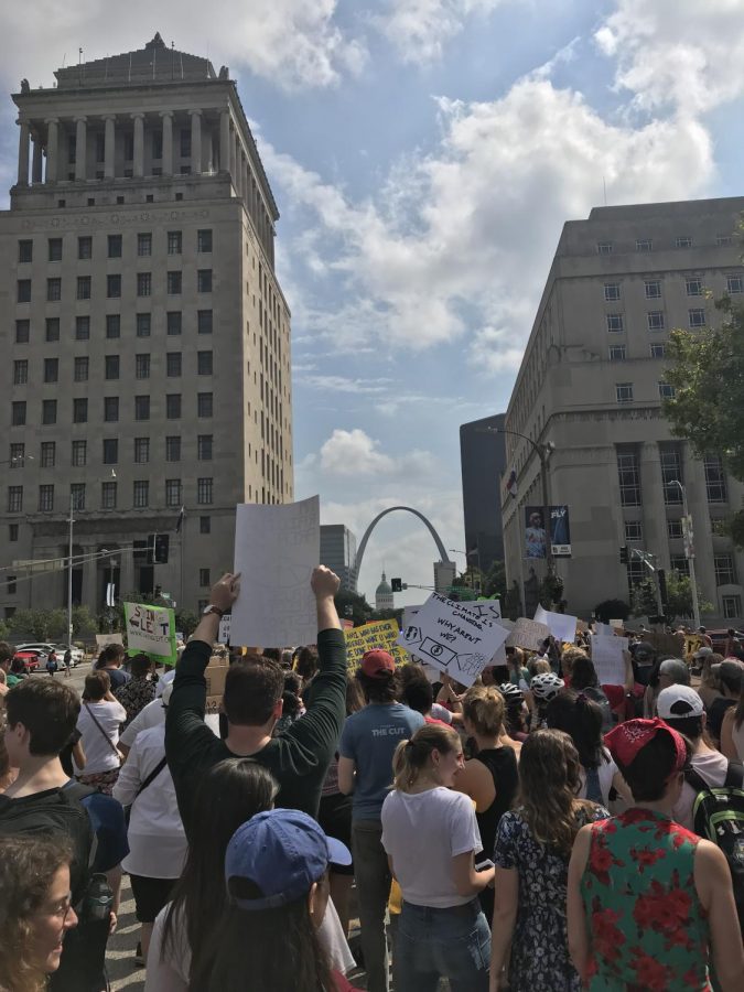 St. Louis participated in a climate march on Friday, September 20. The march took place on Market Street in downtown St. Louis.