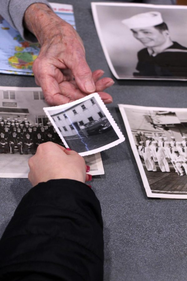 A Vietnam War veteran shares photos from the war. Sophomores had the option to learn about the war in a variety of ways.  