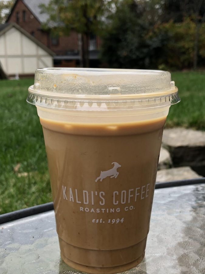 Kaldis Pumpkin Spice Latte on a cool fall day. 