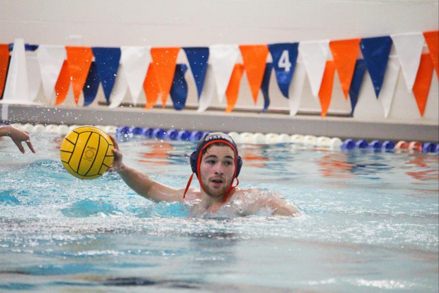 Senior Pablo Buitrago looks to pass the ball in a game against Parkway North