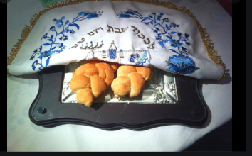 A loaf of challah bread for Shabbat.