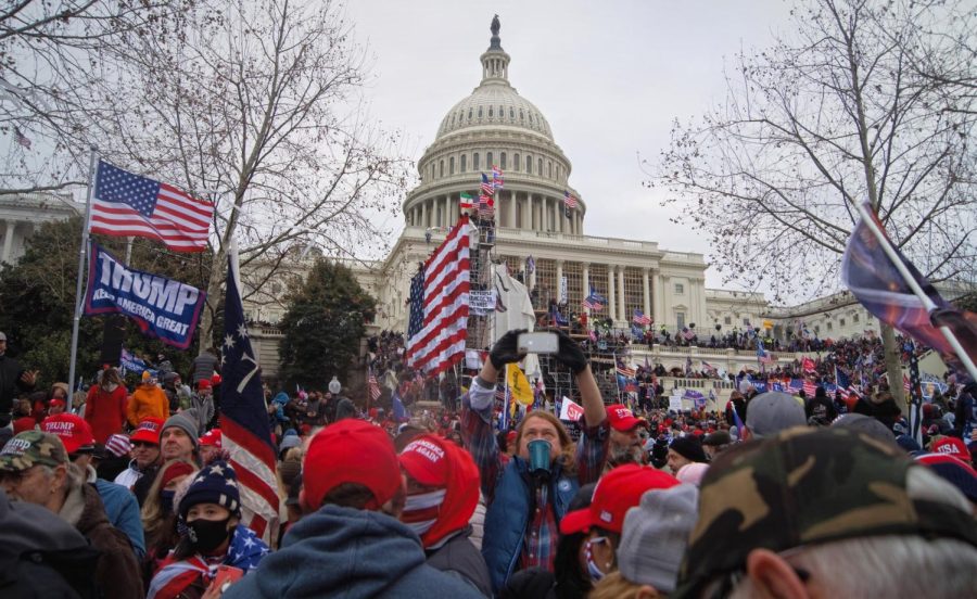 Insurrectionists storm the U.S. Capitol on Jan. 6, 2021