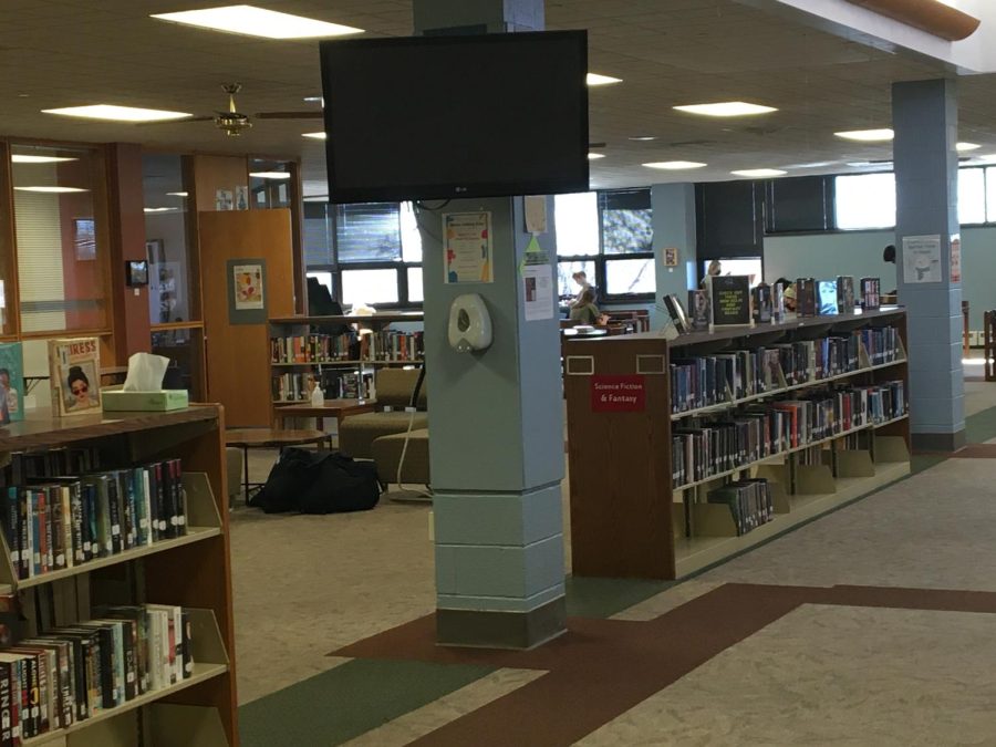 The CHS library, a popular place to sit during free periods. This space will be the next to see updates in the CHS building.