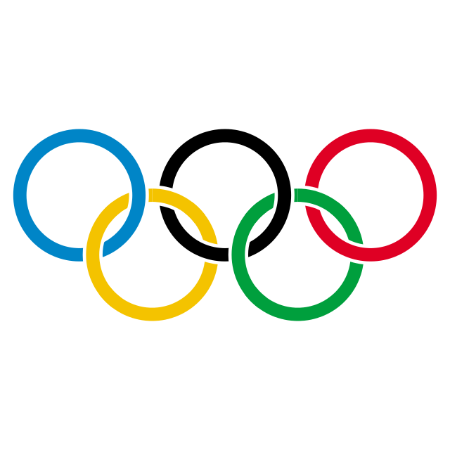 The Olympic rings logo.