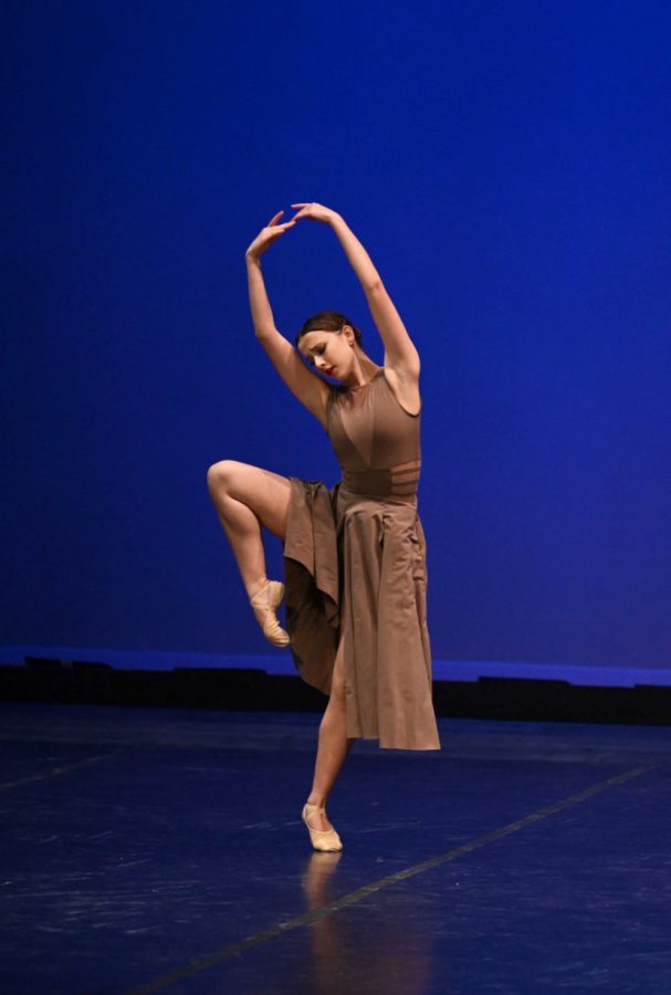 Sophomore Grace Wolf dances at the Fox Theatre. 