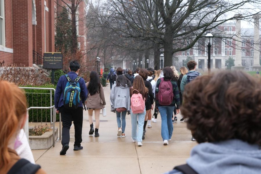 28 student journalists visited the University of Missouri Wednesday March 30 for the MIPA-MJEA Scholastic Journalism Day