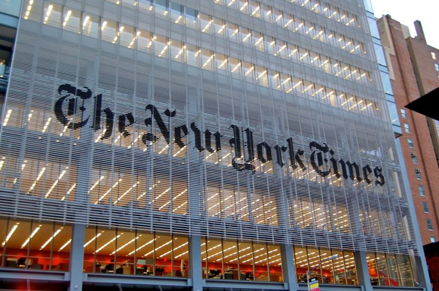 The new headquarters of the New York Times in New York City. Over the past two decades, the New York Times has grown rapidly in the news industry. 