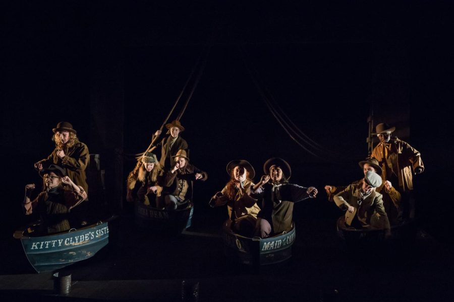 CHS production of "Men in Boats", photo taken by Eric Woolsey