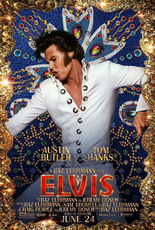 In the movie, Elvis Presley is played by Austin Butler, and his manager, Colonel Parker, was played by Tom Hanks.