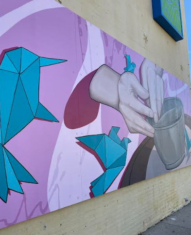 Mural outside of Craft Alliance's previous location. 