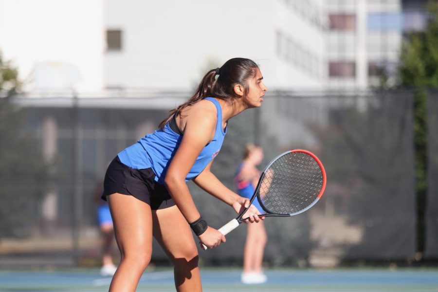 Aanya playing tennis