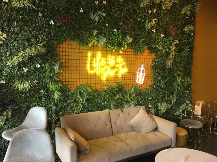 Inside Honey Bee Tea in Brentwood, regardless of the shop's small footprint, the space is comfortable and inviting.